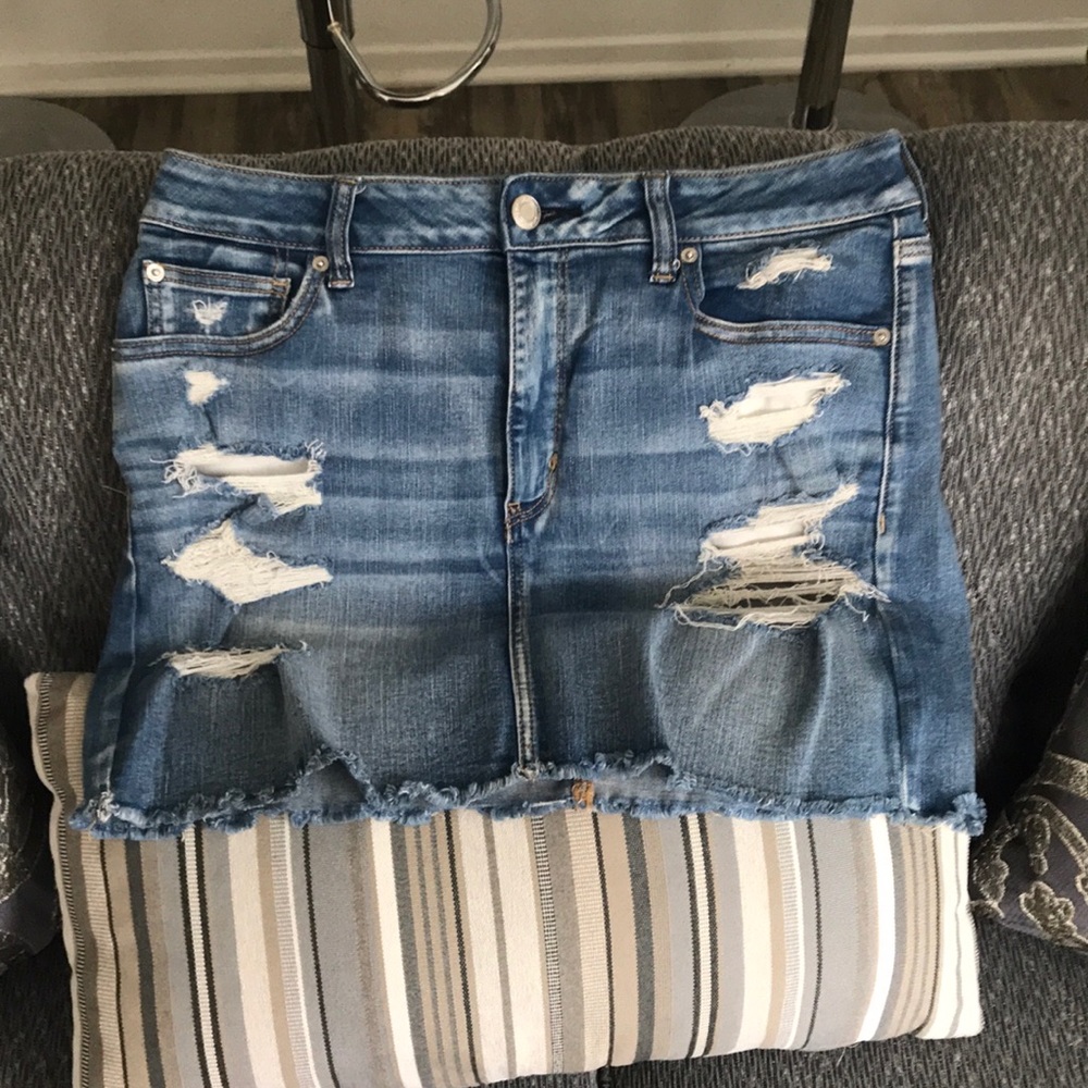 American eagle denim skirt